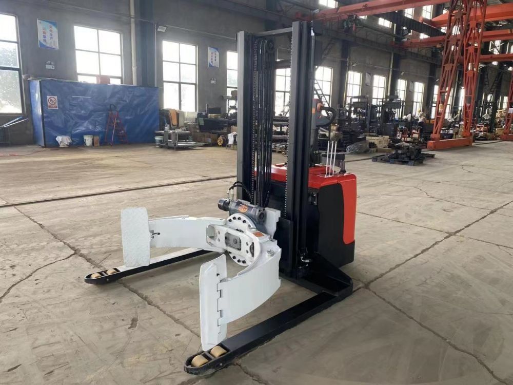 Custom Electric Pallet Stacker Reach Walkie Stacker With Fixed Chucking Clamp